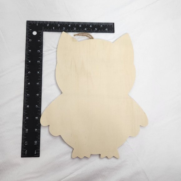 Wooden Owl Shape DIY Craft Paint Sign Blank - Picture 2 of 7